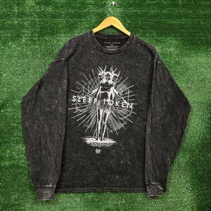 Sleep Token This Place Will Become Your Tomb Mineral Wash LS Shirt Extra Large
